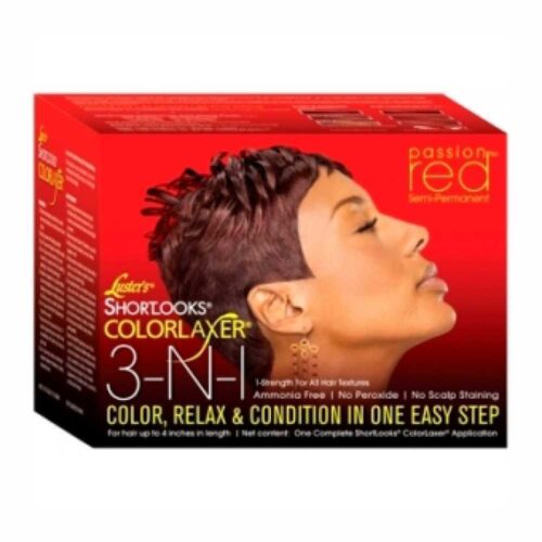 LUSTER'S SHORTLOOKS PASSION RED - COLOR, RELAX & CONDITION IN ONE EASY STEP