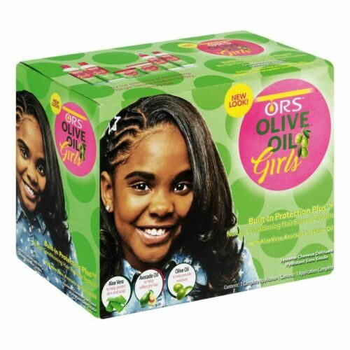 ORS OLIVE OIL NO LYE CONDITIONING  HAIR RELAXER FOR GIRLS STIRAGGIO PER CAPELLI AFRO