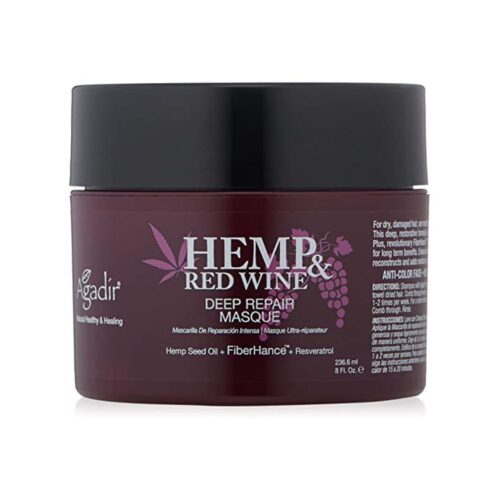 AGADIR HEMP & RED WINE DEEP REPAIR MASQUE TRATTAMENTO CAPELLI SECCHI 236 ML