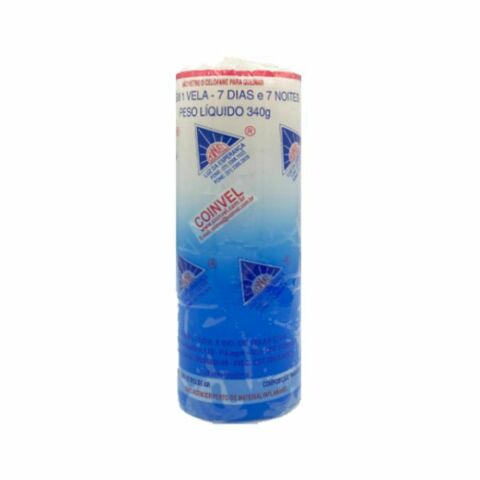 CER0055 CANDELA SETE DIAS BRANCA/AZUL (biancaceleste)