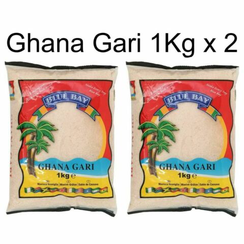 BLUE BAY GHANA GARI 1KG x2 FARINA MI MANIOCA GARI
