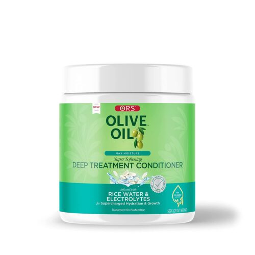 ORS OLIVE OIL  MAX MOISUTRE  RICE WATER DEEP CONDITIONER  20oz PER CAPELLI AFRO LATINO