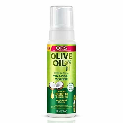 ORS OLIVE OIL WRAP/SET MOUSSE INFUSED WITH COCONUT OIL 207 ML SCHIUMA IDRATANTE CAPELLI AFRO LEAVE-IN