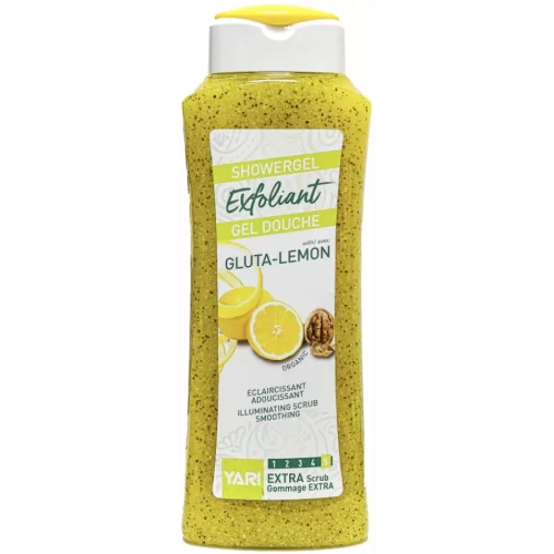 YARI EXFOLIANT SHOWERGEL GLUTA-LEMON 500ml PER BAGNO DOCCIA TUTTI CORPO SCRUB