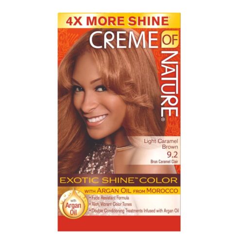 CREME OF NATURE GEL HAIR COLOR #9.2 LIGHT CARAMEL BROWN PER CAPELLI .