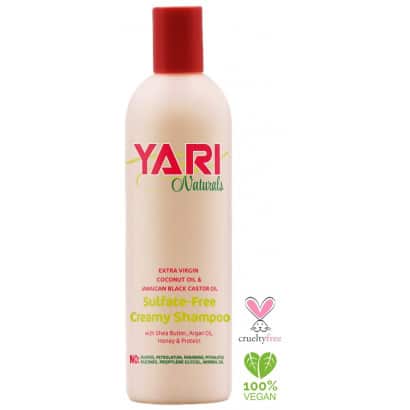 YARI NATURALS SULFATE FREE SHAMPOO 375ml PER CAPELLI .