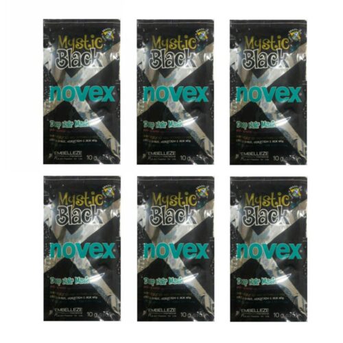 EMBELLEZE NOVEX MYSTIC BLACK HAIR MASK 10g (6PZ) PER CAPELLI .