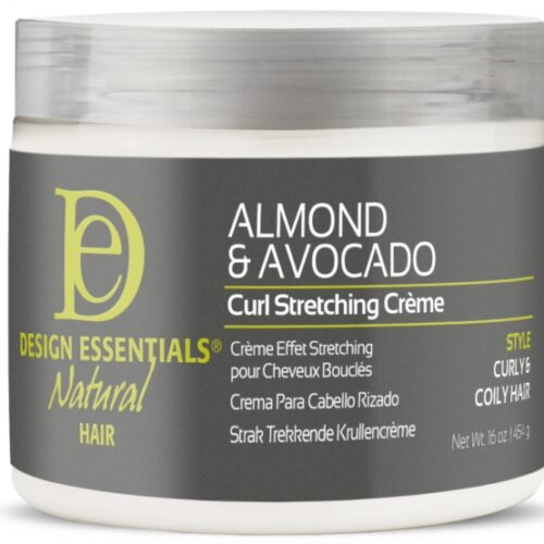 DESIGN ESSENTIALS ALMOND AVOCADO STRETCHING CREME 16oz PER CAPELLI .