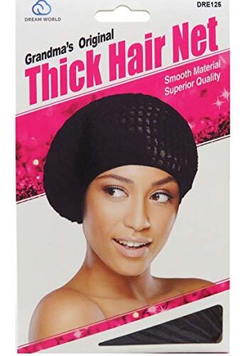 DREAM WORLD W-ThICK FAIR NET GRANDMA BLACK #DRE125 PER CAPELLI .