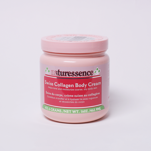 NATURESSENCE SWISS COLLAGEN BODY CREAM 16oz PER TUTTI CORPO PAESE DI ORIGINE USA .
