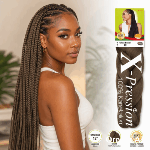X-PRESSION NIGERIA EXTENSION PER CAPELLI - ALLUNGAMENTO ARTIFICIALE PER TRECCINE COLOUR 12