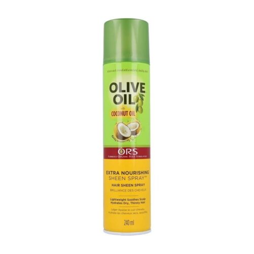 ORS OLIVE OIL WITH COCONUT OIL EXTRA NOURISHING SHEEN SPRAY HAIR BRILLIANCE WITH NATURAL HEALTHY SHEEN  240ML PER CAPELLI