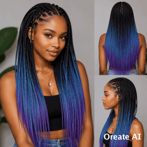 X-PRESSION NIGERIA EXTENSION PER CAPELLI - ALLUNGAMENTO ARTIFICIALE (2PZ) IN ONE PER TRECCINE COLOUR # T3/OM/BLUE LAVANDER