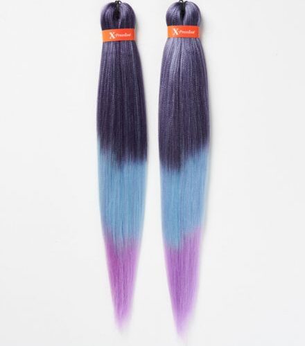 X-PRESSION NIGERIA EXTENSION PER CAPELLI - ALLUNGAMENTO ARTIFICIALE (2PZ) IN ONE PER TRECCINE COLOUR # T3/OM/BLUE LAVENDER