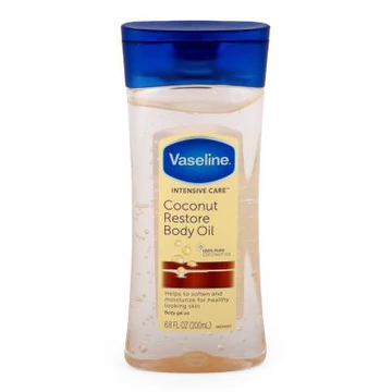 VASELINE INTENSIVE CARE COCONUT RESTORE REPLENISHING BODY OIL FOR HEALTH MOISTURIZED SKIN 200ML PER CORPO