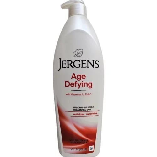 JERGENS AGE DEFYING WITH VITAMINS A,E & C RESTORES FOR VISIBLY MULTI MOISTURIZER 621ML LOTION PER CORPO