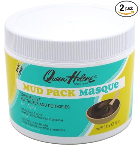 QUEEN HELENE MUD PACK MASQUE TOXIN RELIEF REVITALIZES AND DETOXIFIES 340G FOR FACE