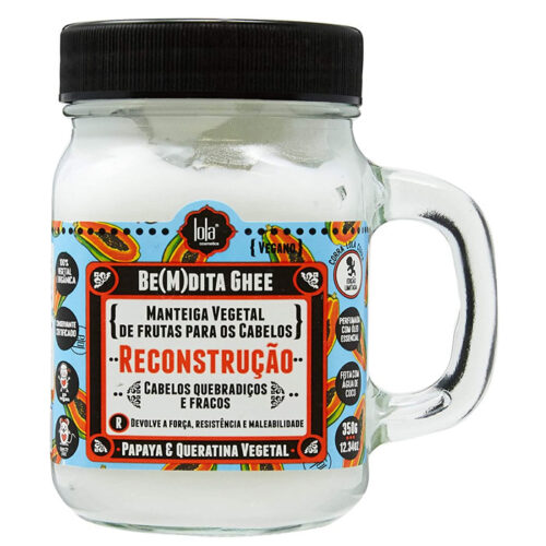 LOLA BE(M)DITA GHEE - BANANA AND ALOE VERA HYDRATING MASK 350ml PER CAPELLI 