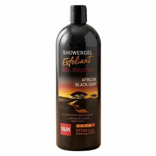 YARI EXFOLIANT SHOWERGEL AFRICAN BLACK SOAP 1000 ML PER BATHING (DOCCIA)